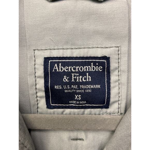 Abercrombie & Fitch Jacket Womens XS Gray Camo pockets Fitted Casual Utility - Picture 4 of 8